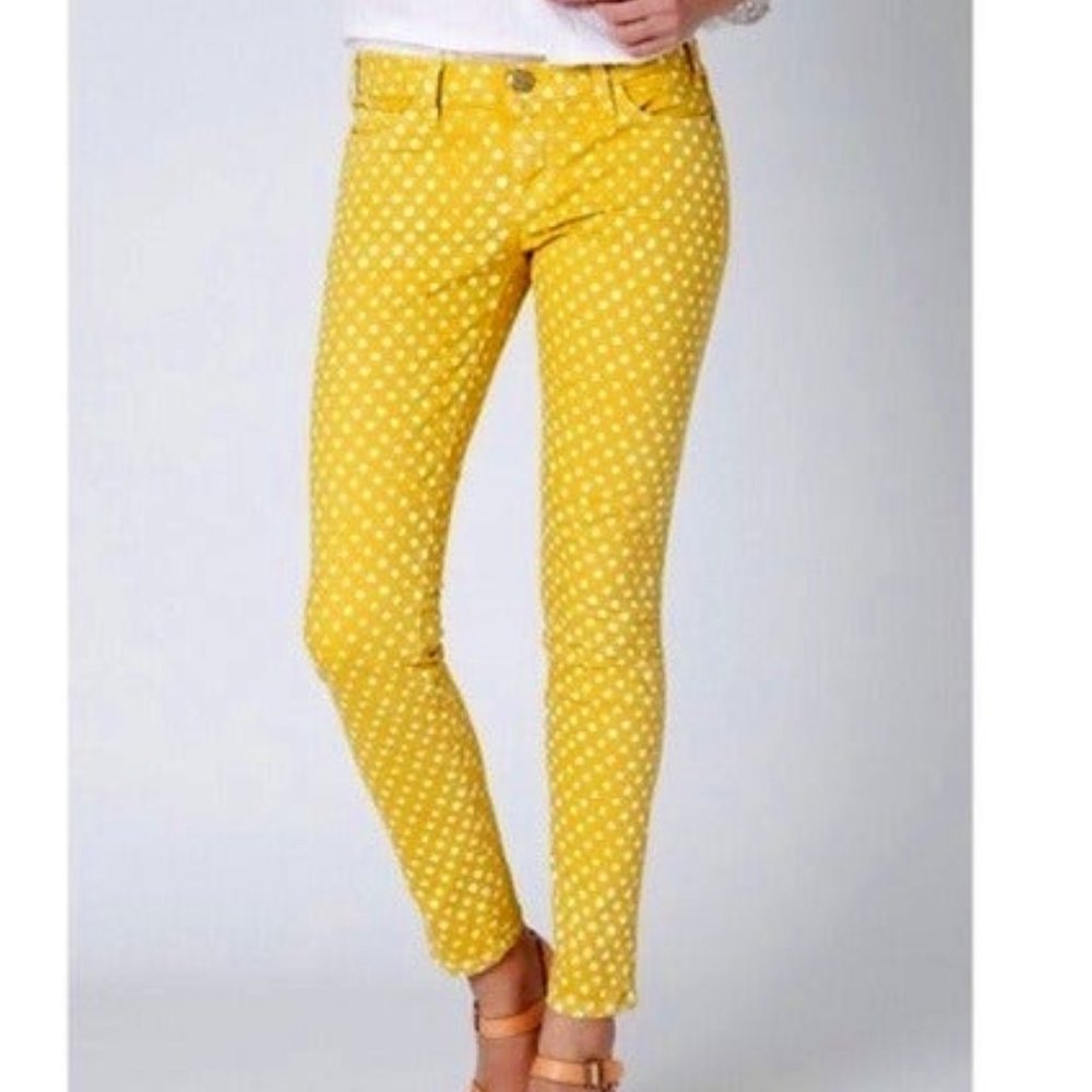 Current/Elliott Skinny Polka Dot Jeans